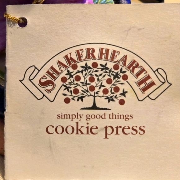 Vintage Shaker Hearth 3" Hand Molded Painted Cookie Press Terra Cotta Press Base - Picture 9 of 9